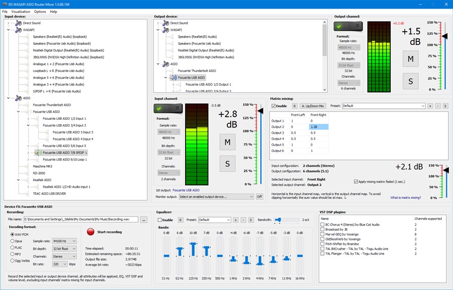 DS WASAPI ASIO Router Mixer v1.0.95.204 音频路由混音软件