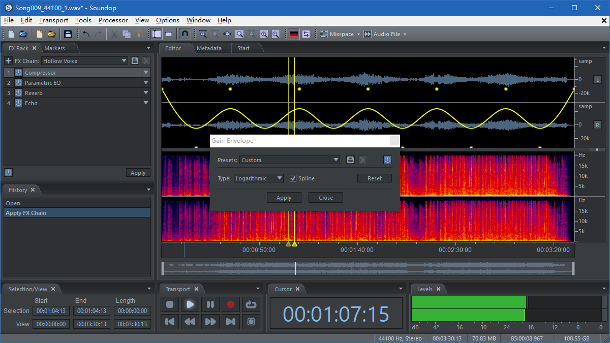 Soundop Audio Editor v1.8.23.2 音频编辑器