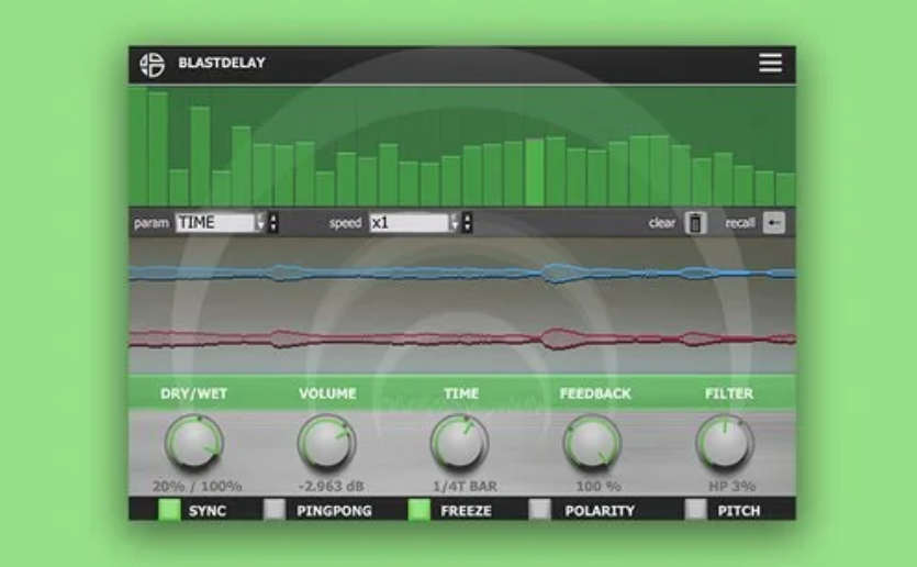 Audio Blast BlastDelay 3 v1.3.0 延时效果处理插件