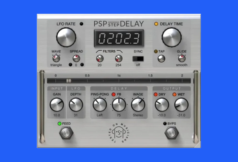 PSPaudioware PSP stompDelay v1.1.4 磁带延时效果插件