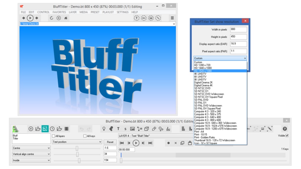 BluffTitler Professional v16.5.0.7 视频字幕设计3D 动画软件