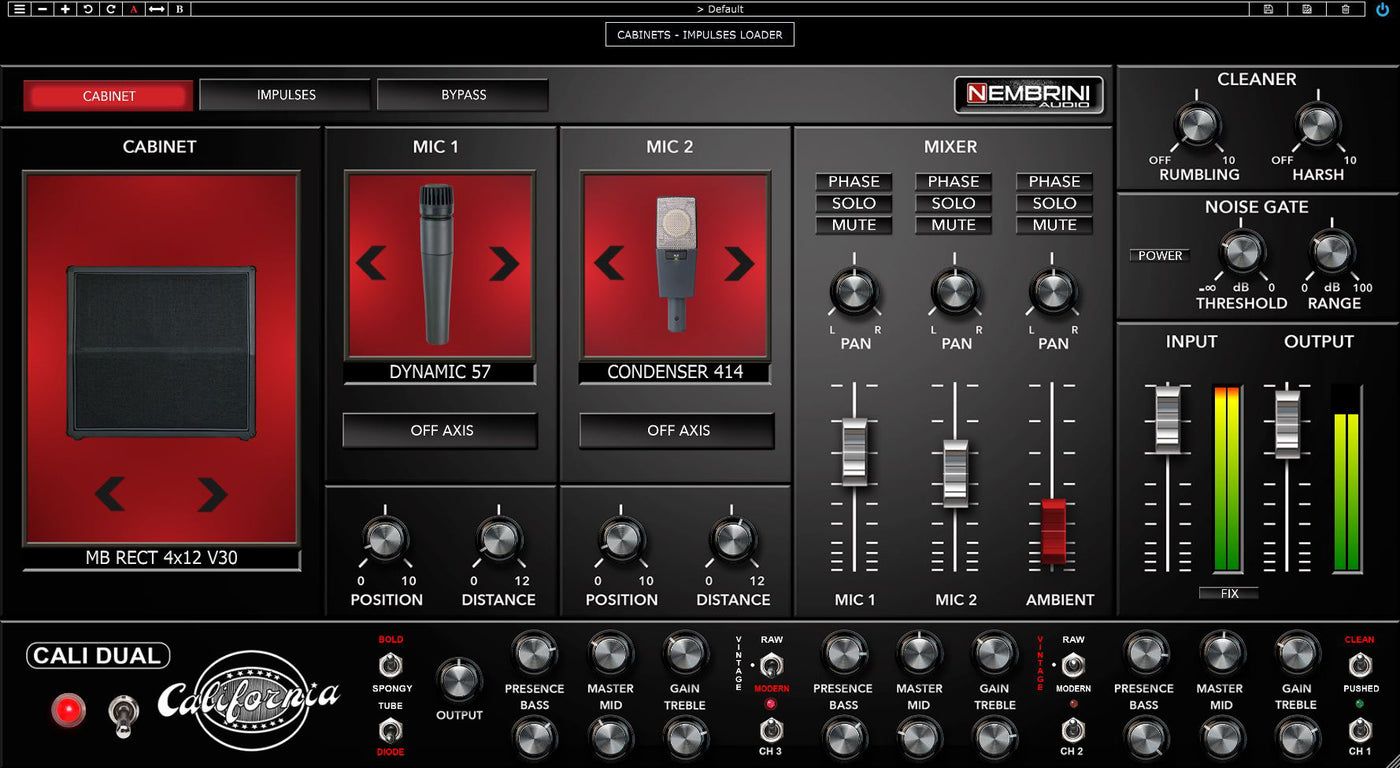 Nembrini Audio Cali Dual v1.0.5 双三通道吉他放大器手段