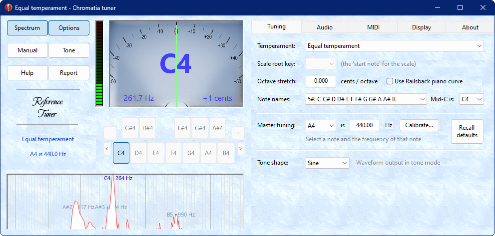 FMJ-Software Chromatia Tuner v4.3.0 乐器调音器