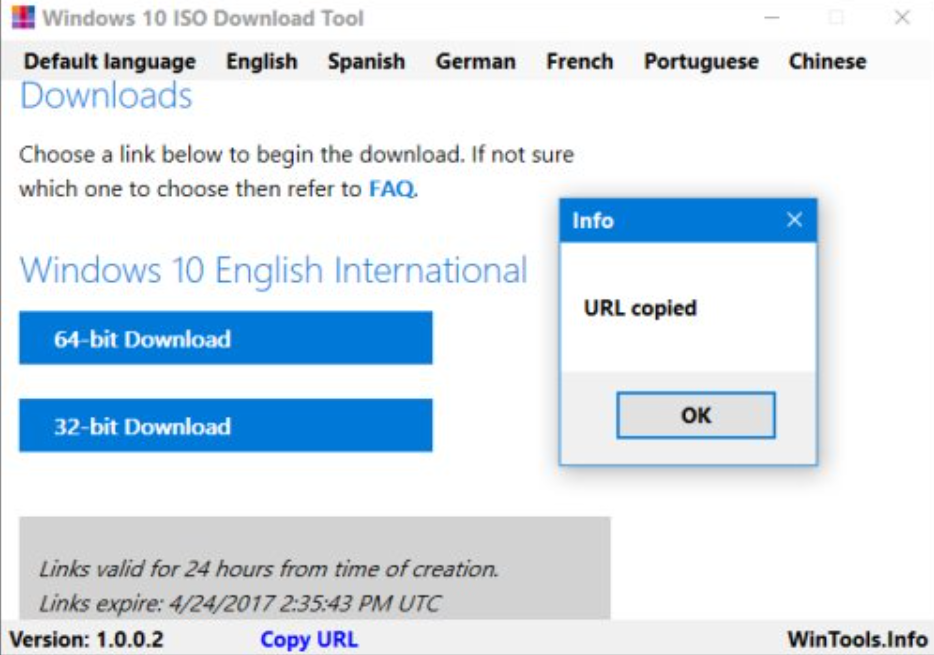 Windows 10 ISO Download Tool v1.2.1.14 ISO下载工具