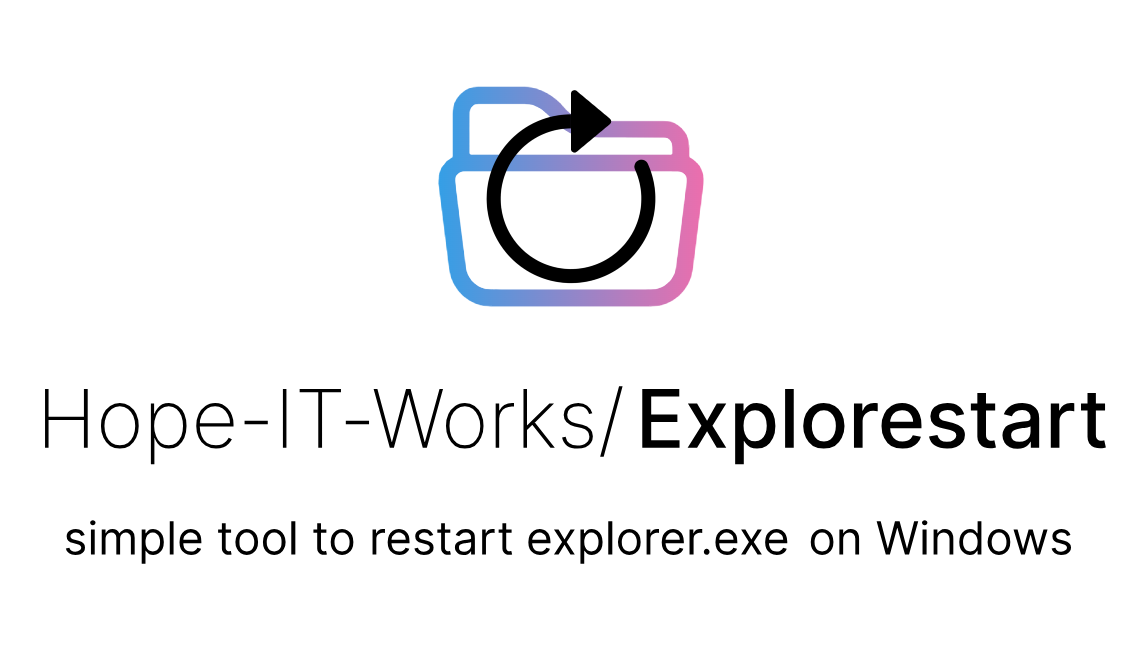 Explorestart v1.0 + Portable 快速重启Windows资源管理器