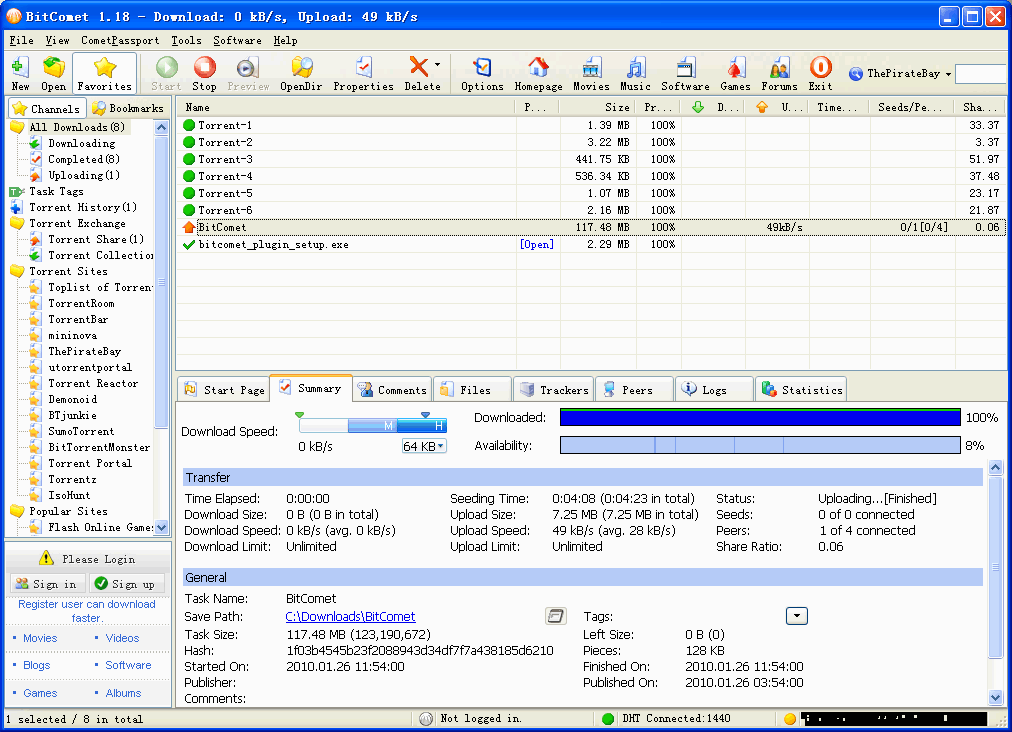 BitComet v2.07 + Portable BT快速下载器