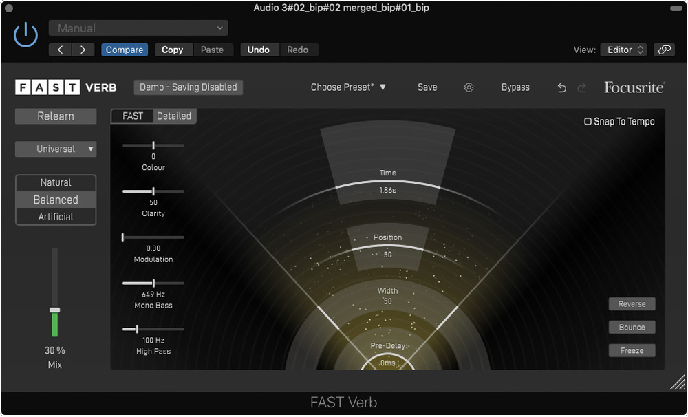 Focusrite FAST Verb v1.1.2 AI人性化混响插件