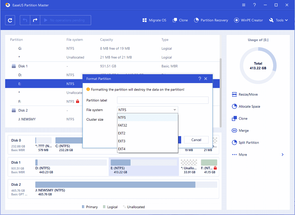 EASEUS Partition Master Server Edition v18.5.0 Build 20240605 服务器分区管理解决方案