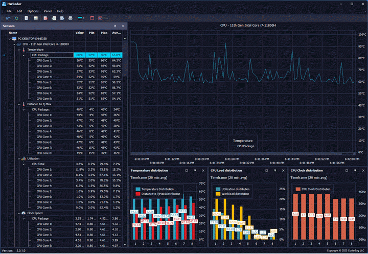 HWRadar v2.0.1.0 硬件监控工具