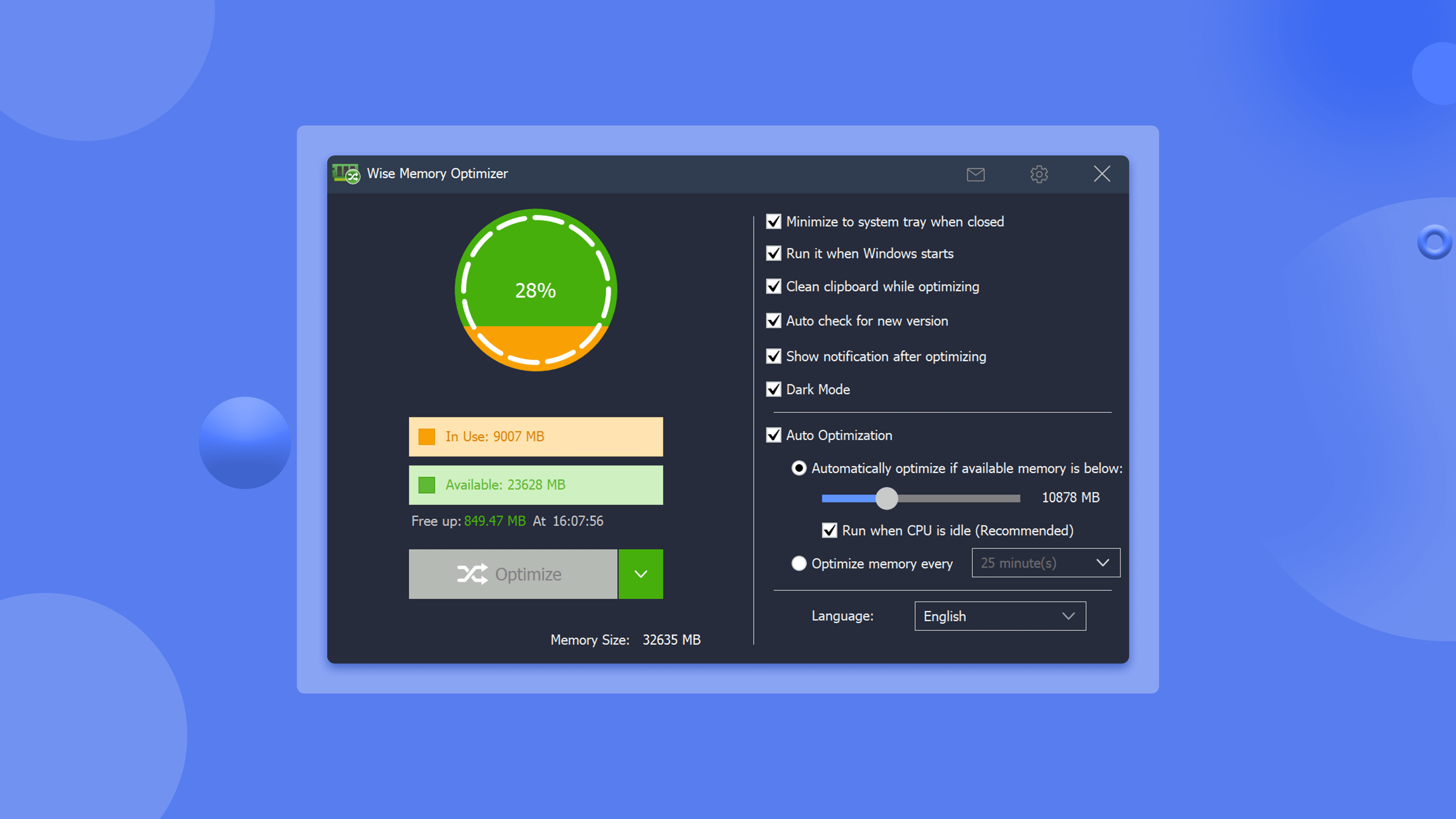 Wise Memory Optimizer v4.2.1.124 内存优化工具