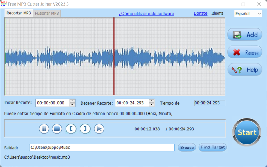 Free MP3 Cutter Joiner 2024 音频编辑工具