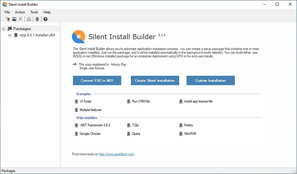 Silent Install Builder v6.1.1 安装软件包创建工具