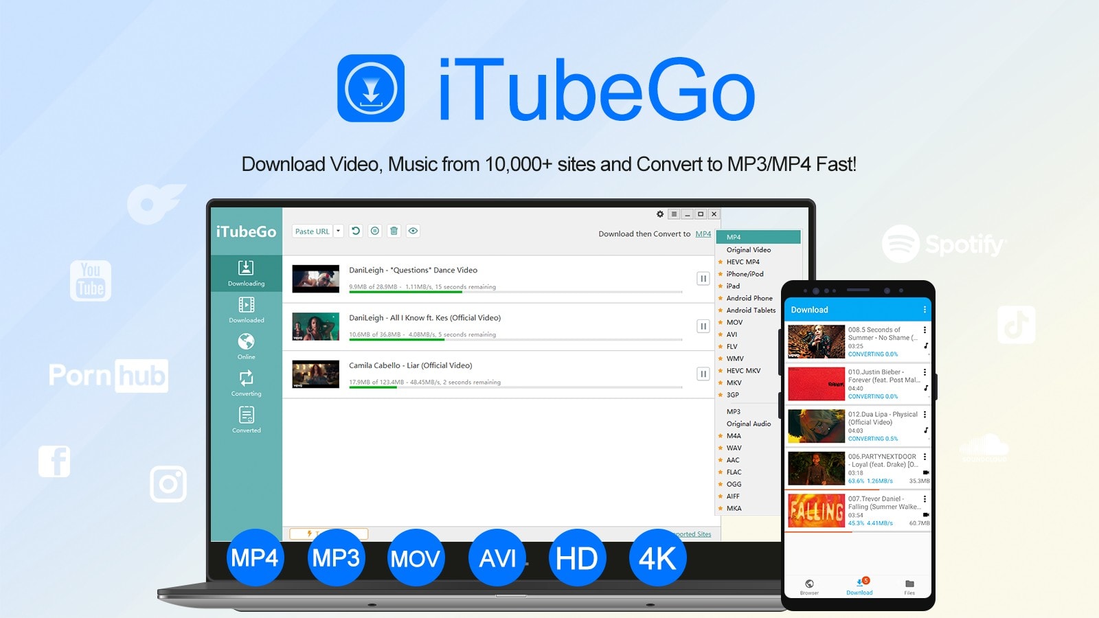 iTubeGo YouTube Downloader v7.8.2 YouTube和其他10000平台视频下载器