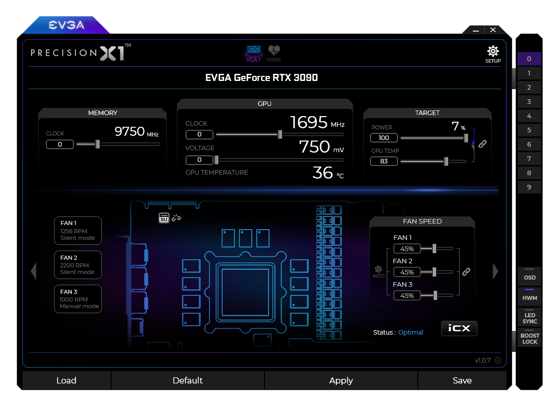 EVGA PrecisionX1 v1.3.7.0 显卡超频软件