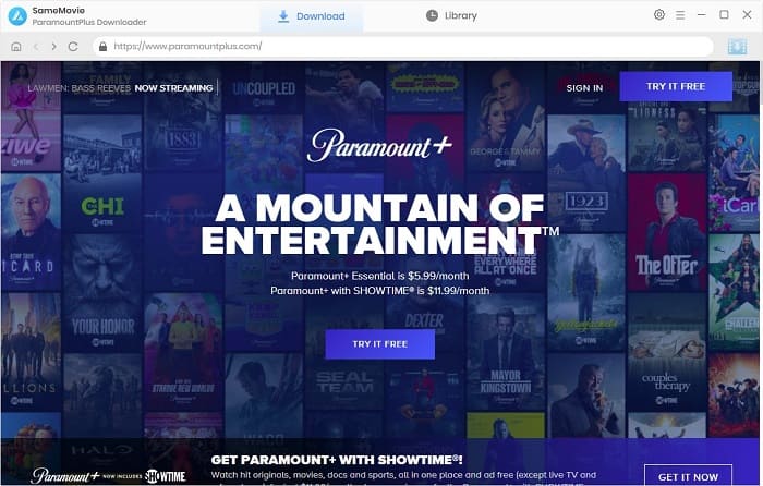 SameMovie ParamountPlus Downloader v1.0.6 Paramount+视频下载器