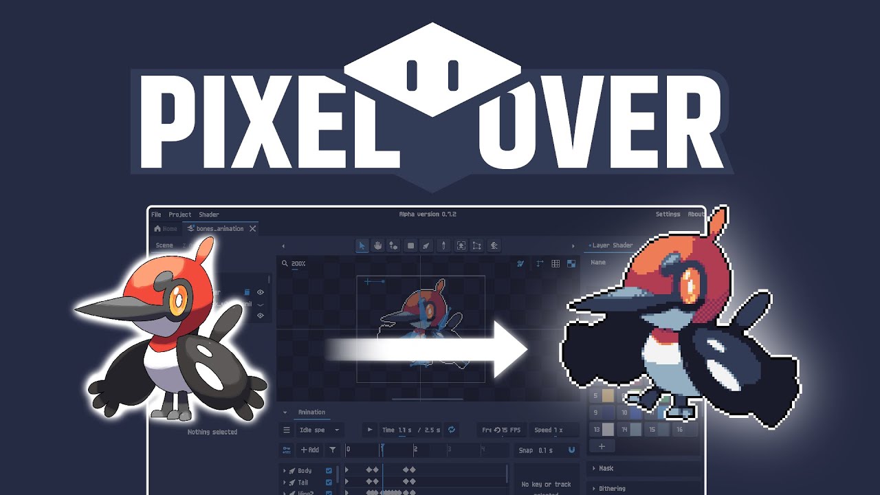 PixelOver v0.15.2 Beta 像素艺术转换软件