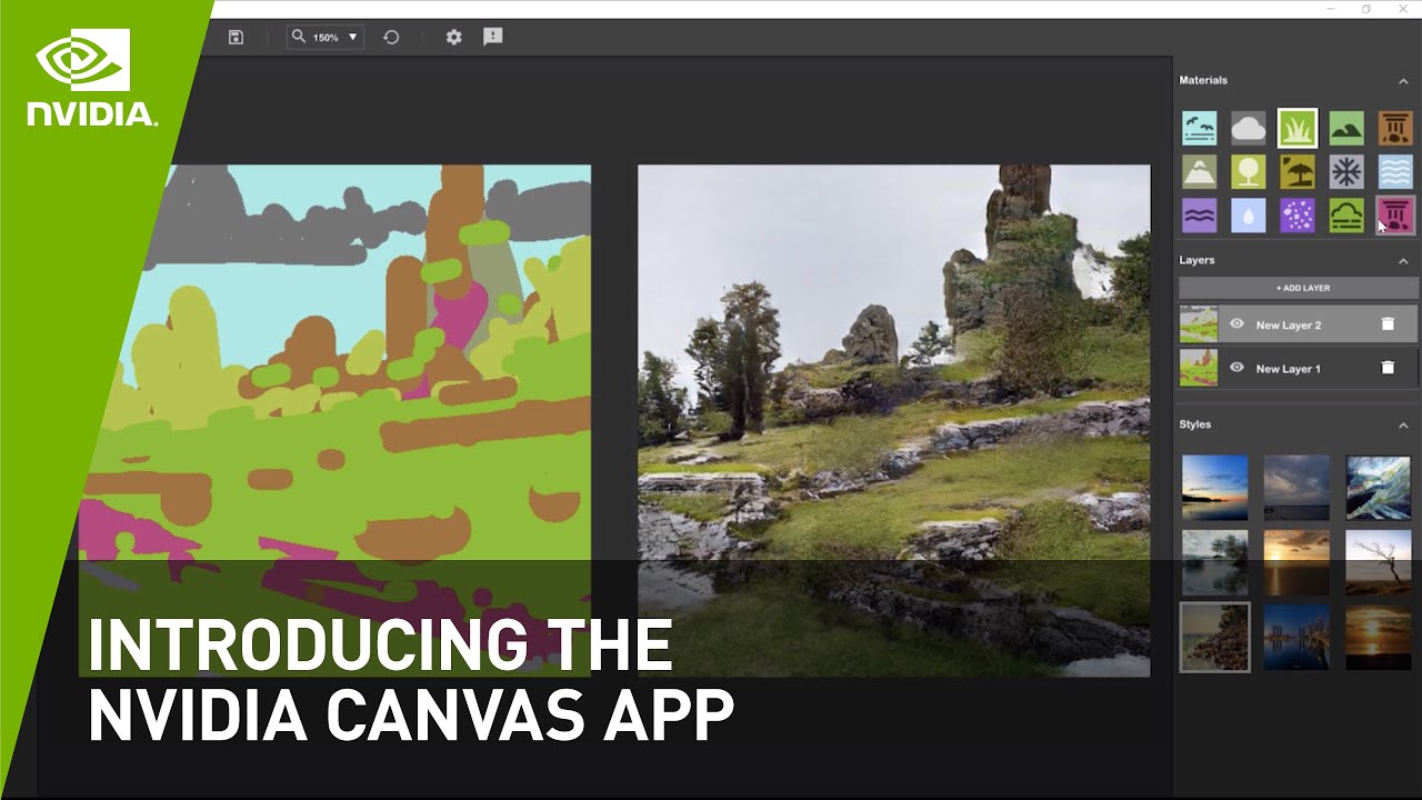 NVIDIA Canvas v1.4.311 人工智能绘画艺术工具