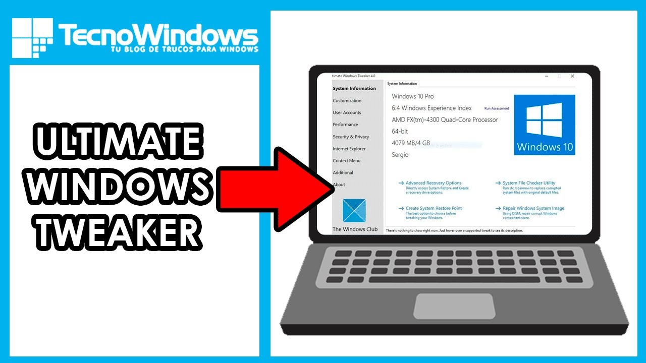 Ultimate Windows Tweaker v5.1 系统调整和优化工具