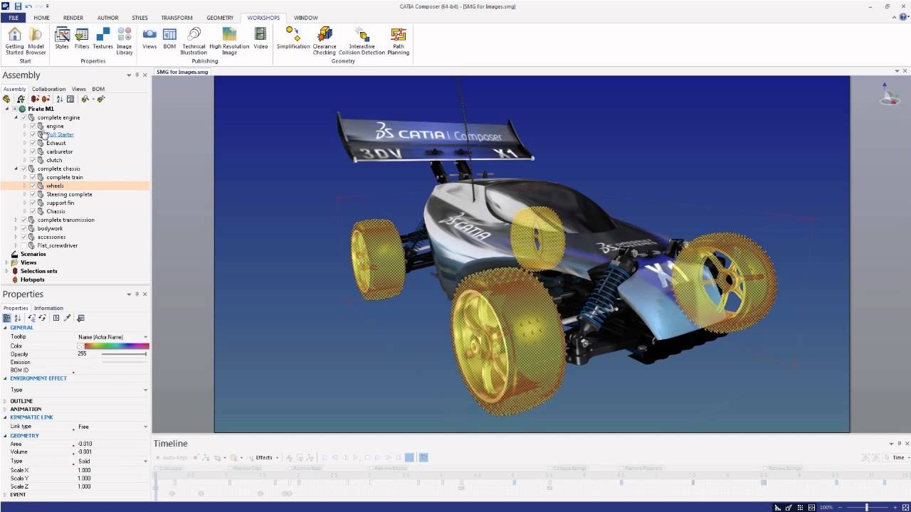 DS CATIA Composer Refresh1 R2024 创建3D模型产品交互式教程工具