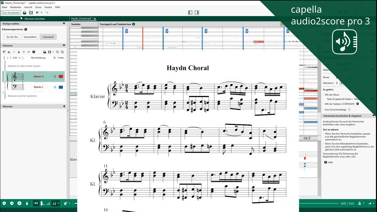 Capella Audio2score Pro v4.0 音乐转谱软件