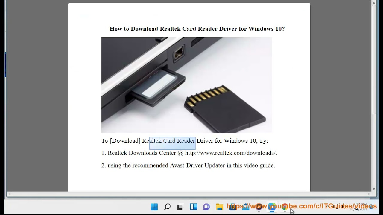 Realtek Card Reader Driver v10.0.22621.31279 读卡器驱动工具