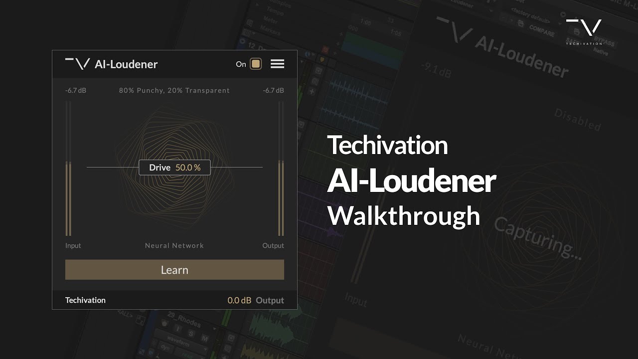 Techivation AI-Loudener v1.0.2 音频增强设计智能插件