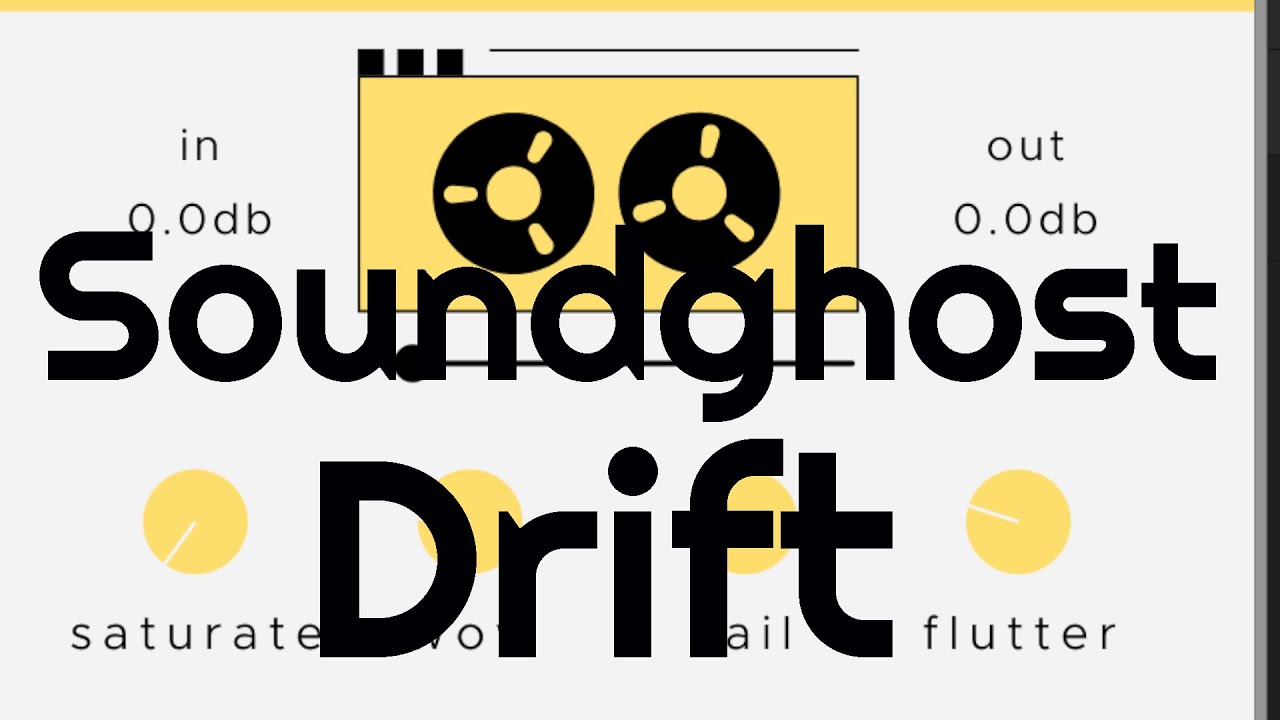 SoundGhost Drift v1.0 模拟复古磁带机音质降解插件