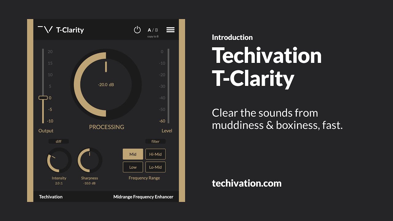 Techivation T-Exciter v1.2.0 清晰度和空气感插件