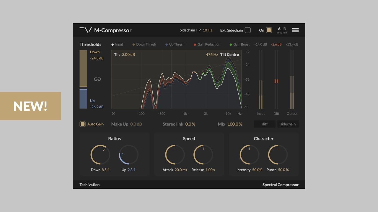 Techivation M-Compressor v1.0.4 频谱音频压缩器