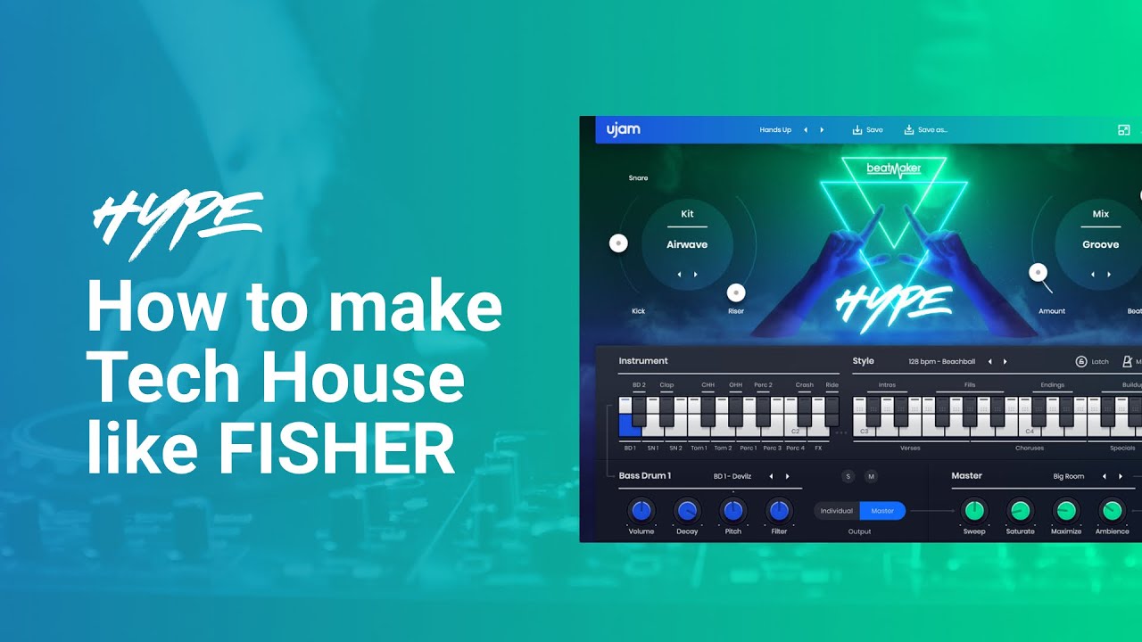 uJAM Beatmaker HYPE v2.3.1 鼓音轨节拍插件