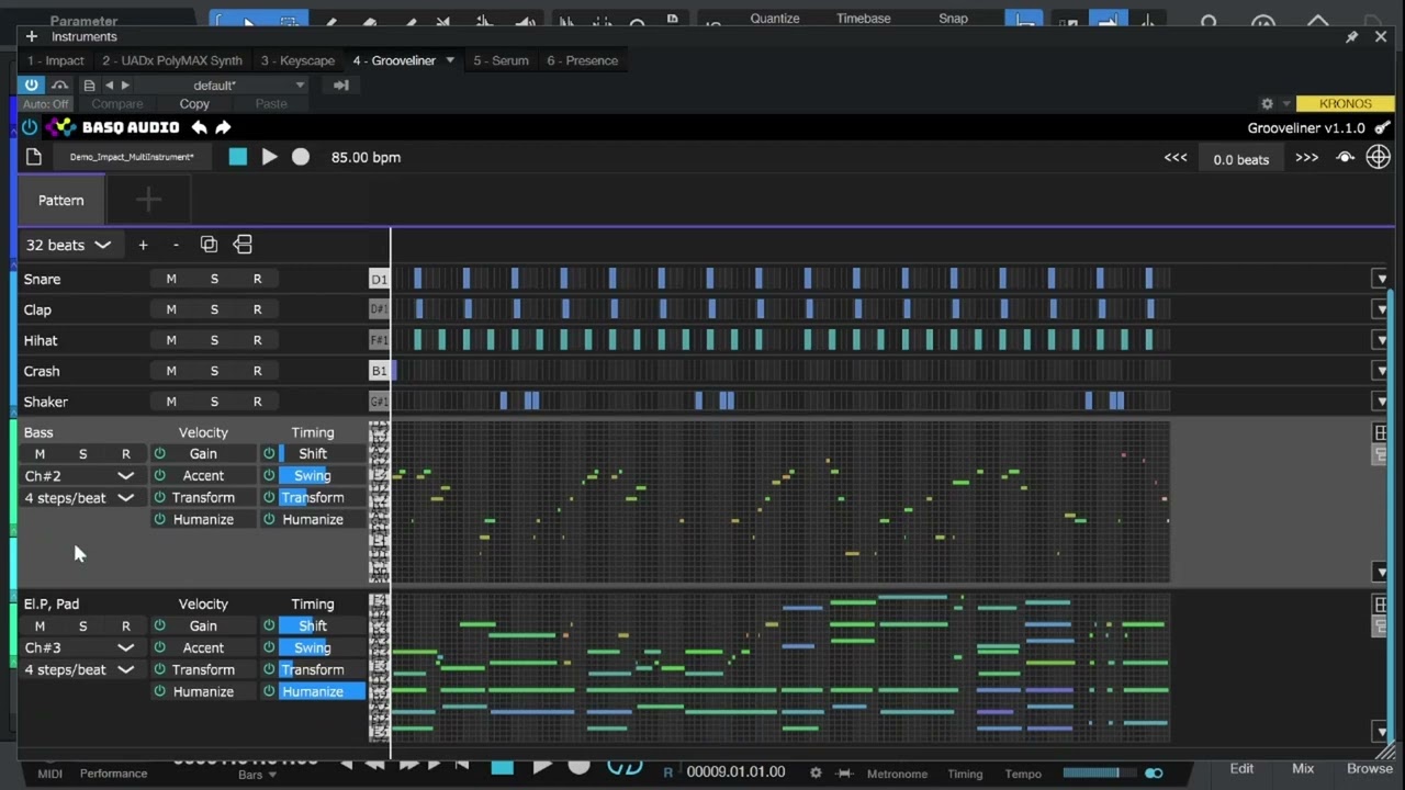 BASQ Audio Grooveliner v1.4.4 MIDI 音序器插件