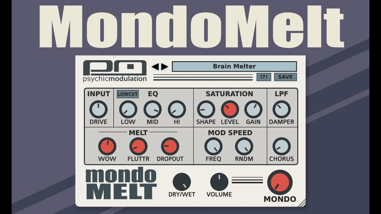 Psychic Modulation MondoMelt v1.0 Lo-Fi效果插件