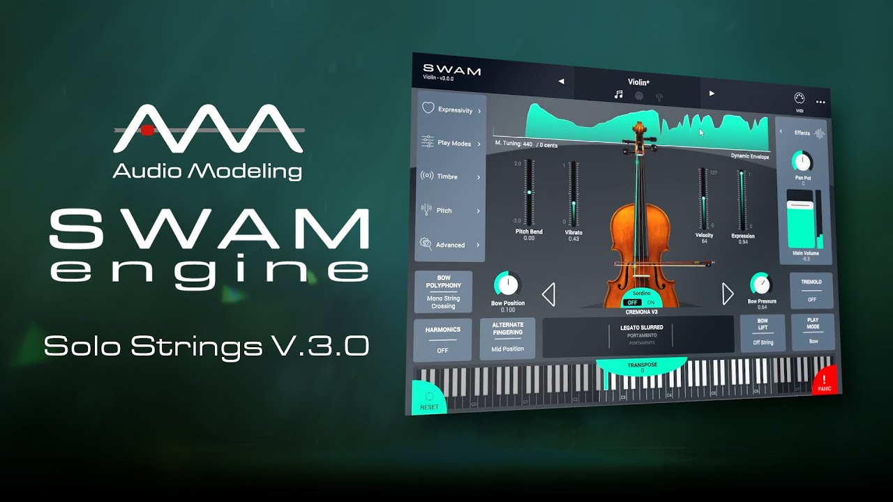 Audio Modeling SWAM Solo Strings Bundle v3.7.2.5169 虚拟弦乐器集合包