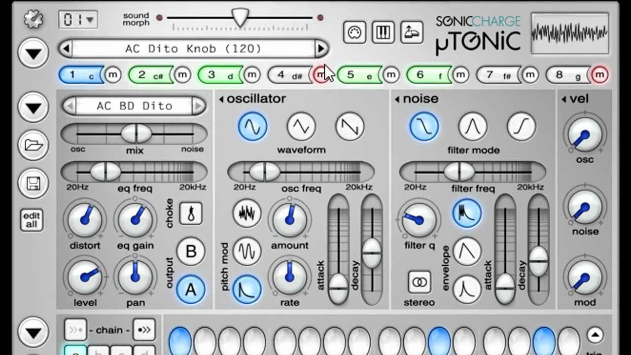 Sonic Charge Microtonic v3.3.4 鼓和打击乐合成器插件