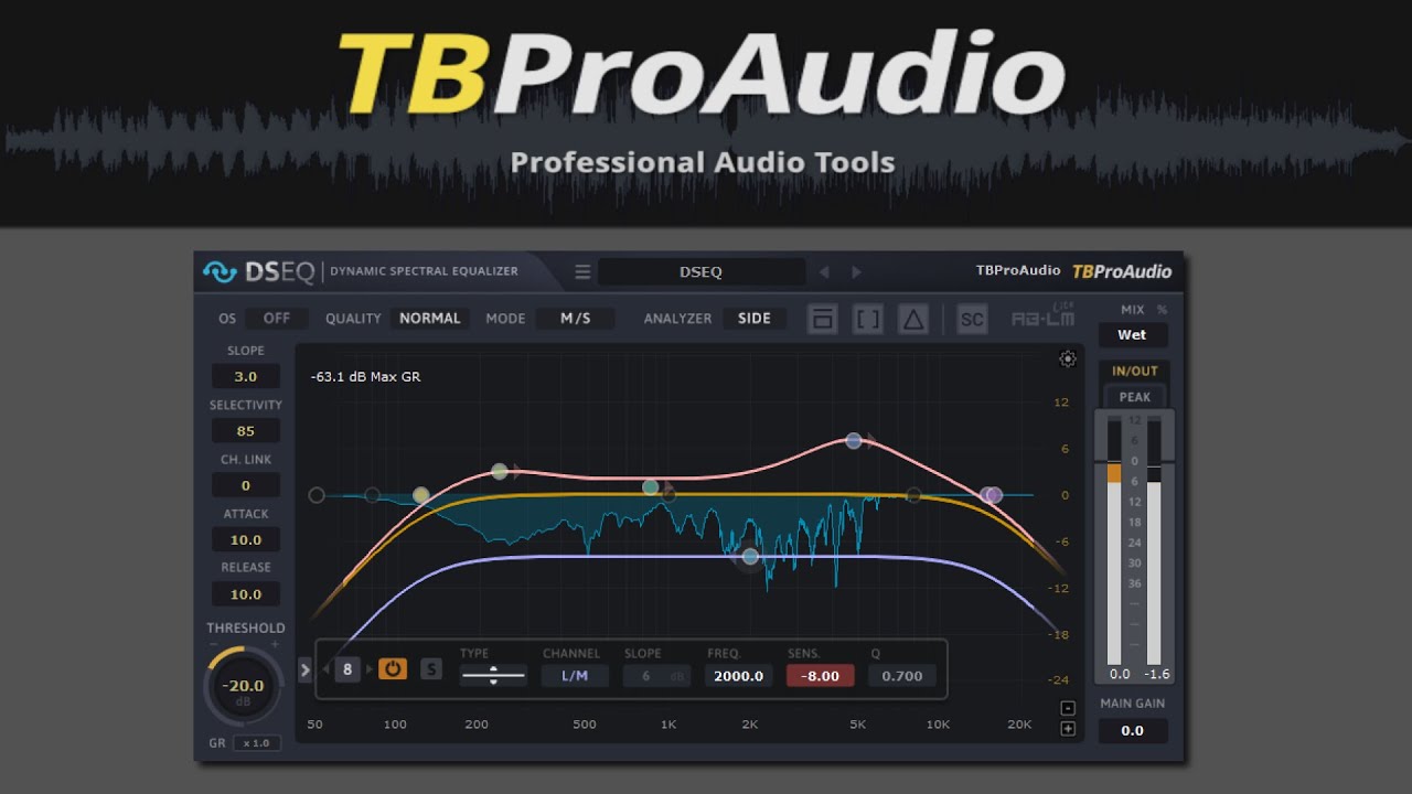 TBProAudio DSEQ3 v3.8.4 动态均衡器插件