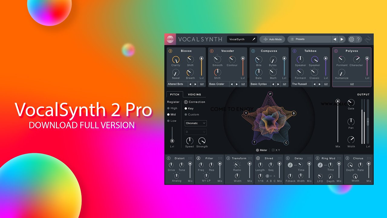 iZotope VocalSynth Pro v2.6.1 人声处理插件