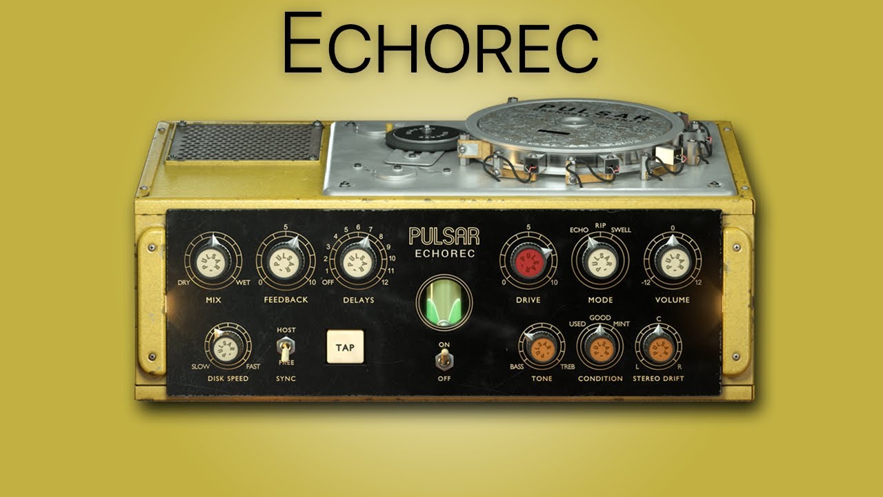 Pulsar Audio Pulsar Echorec v1.5.8 磁盘延迟效果插件