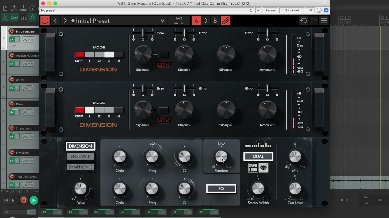 Overloud Gem Modula v1.0.3 模拟调制效果插件