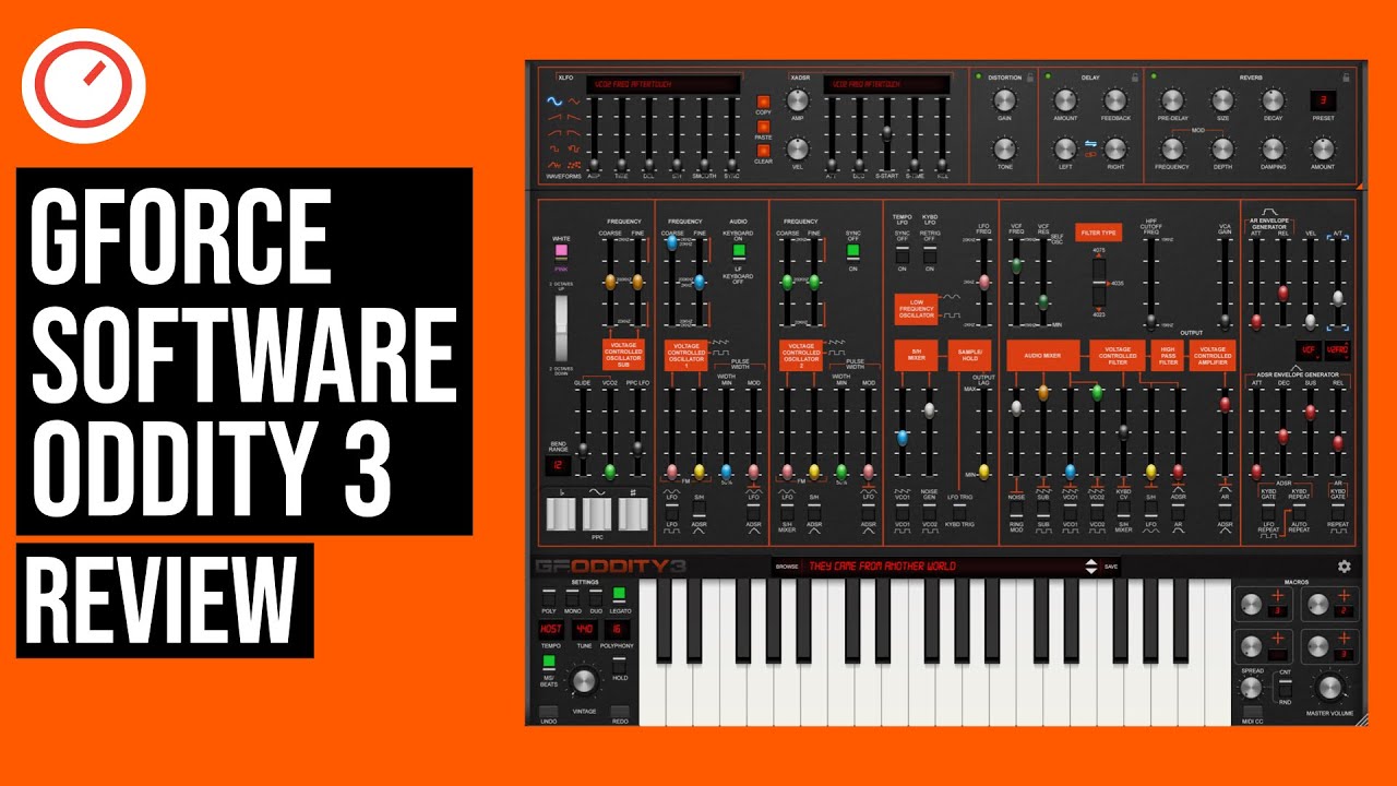 GForce Oddity3 v1.0.2 经典合成器插件