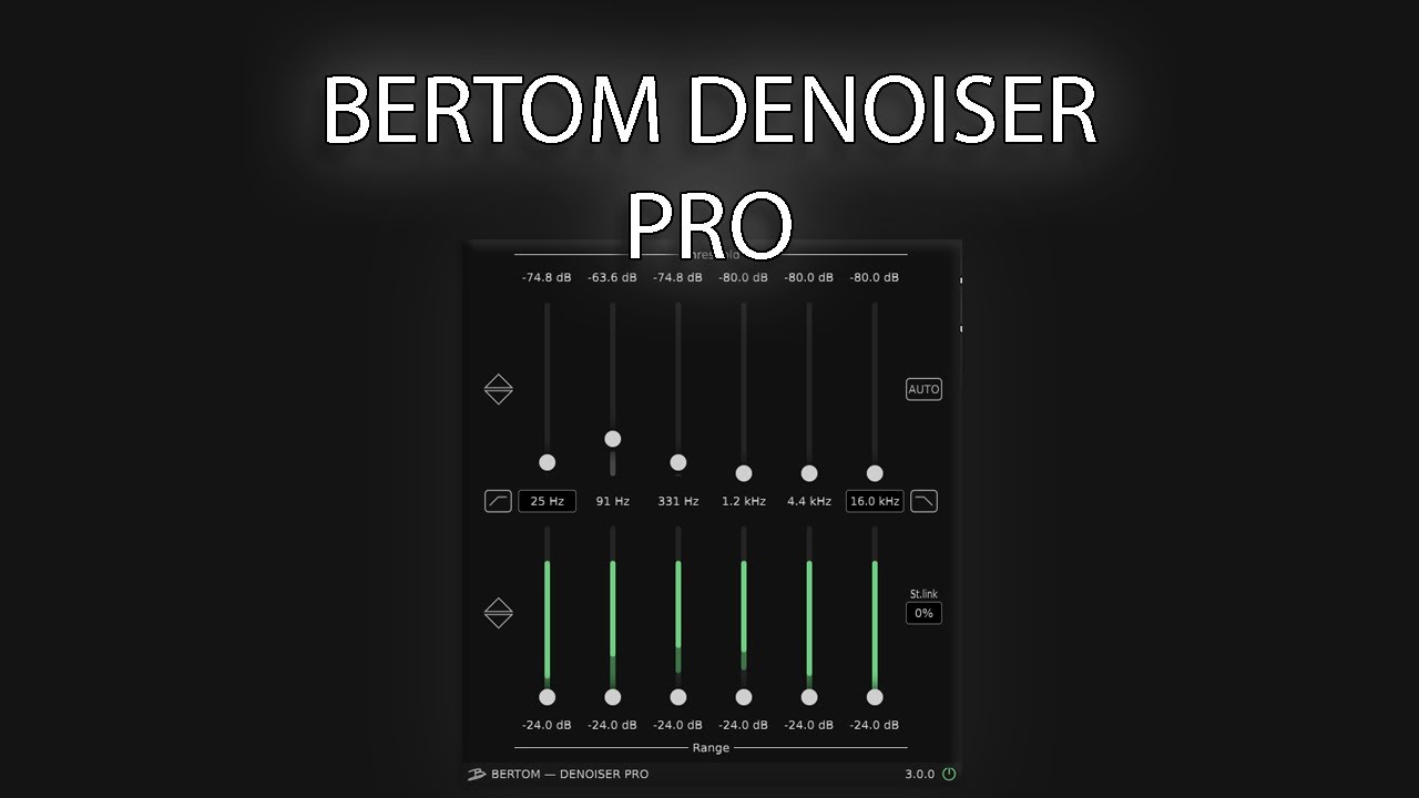 Bertom Denoiser Pro v3.0.2 零延迟降噪插件