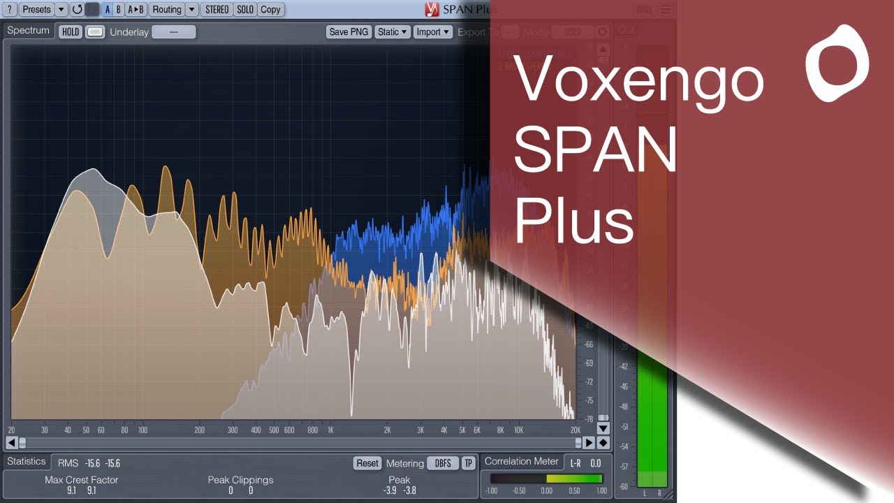 Voxengo SPAN Plus v1.23 音频频谱分析插件