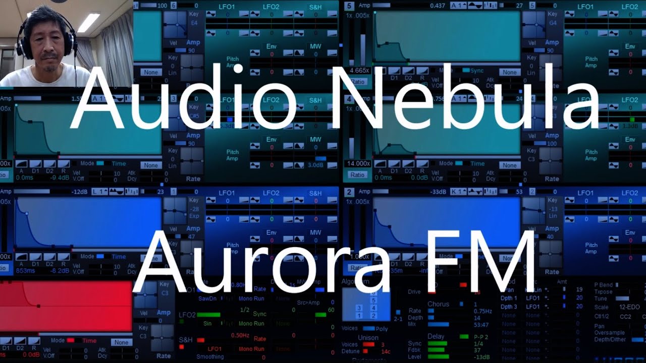 Audio Nebula Aurora FM v1.5.0 和弦调频合成器插件