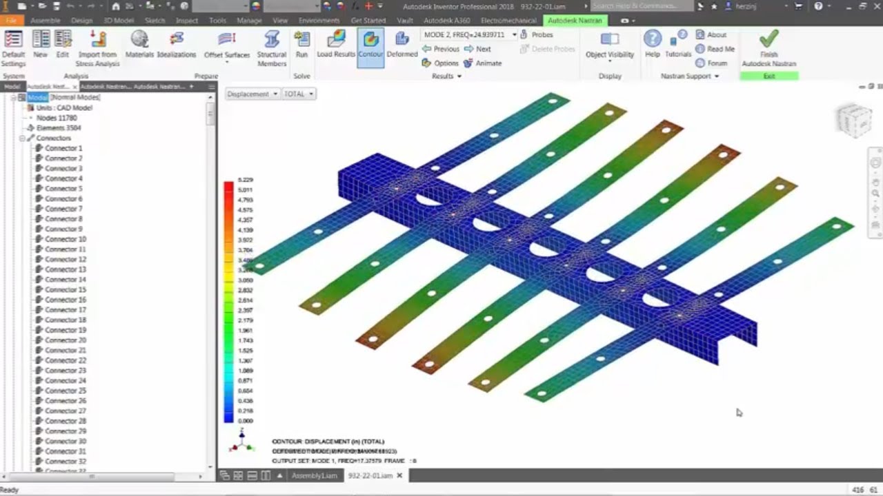 Autodesk Inventor Nastran 2025 CAD集成模拟软件