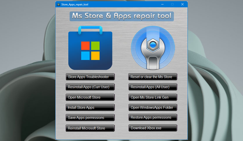 Ms Store & Apps repair Tool v1.0.1 故障排除与修复工具