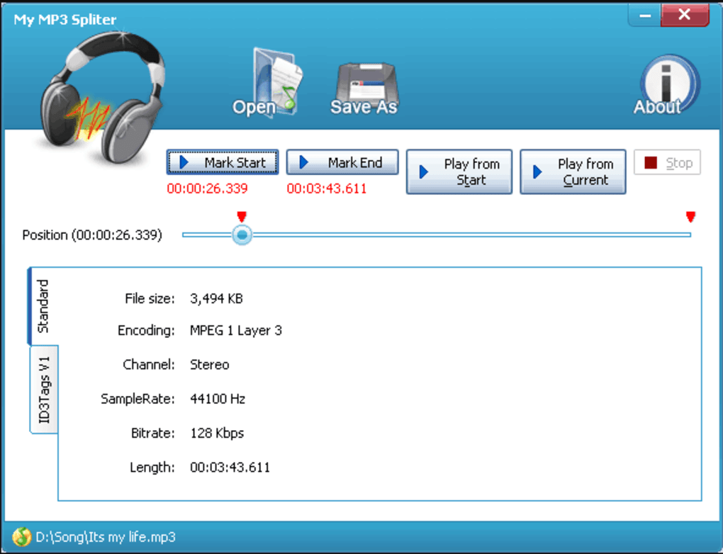 My Mp3 Splitter v3.3 MP3剪辑工具