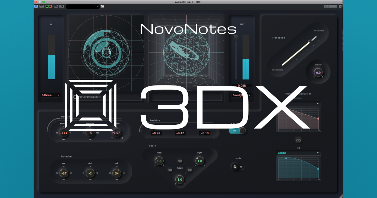 NovoNotes 3DX v1.8.0 3D音频插件