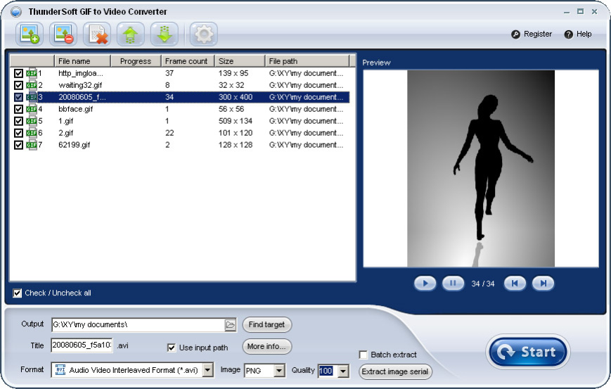 ThunderSoft GIF to Video Converter v5.4.0 GI 到视频转换器