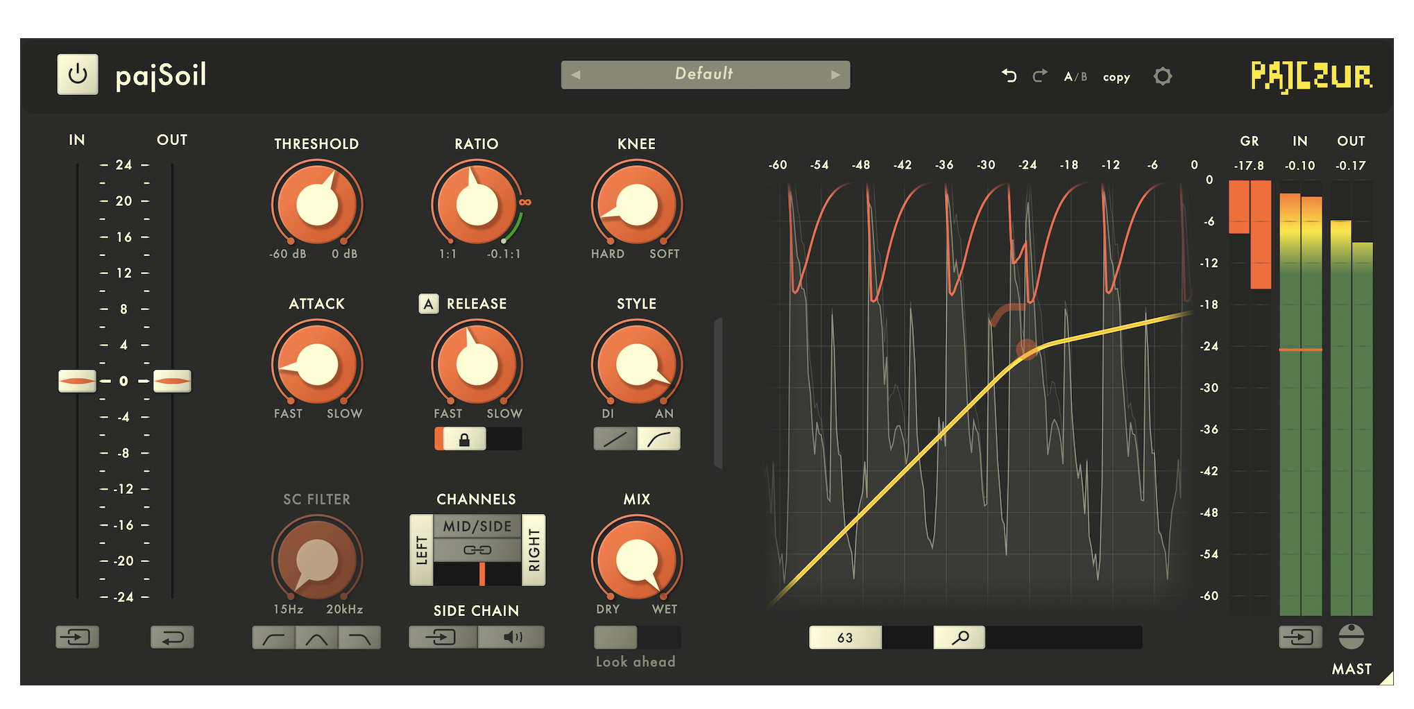 Pajczur PajSoil v4.2 图形音频压缩器插件