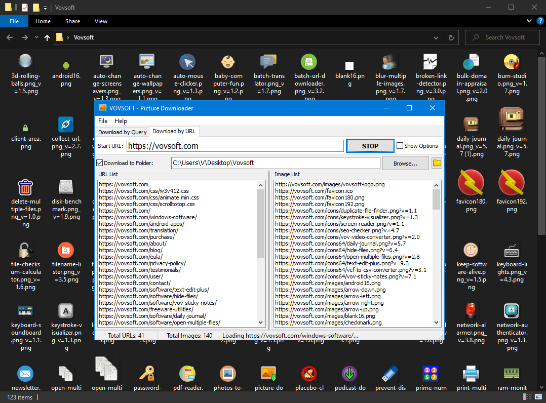 VovSoft Picture Downloader v2.5 网络抓取批量照片下载器