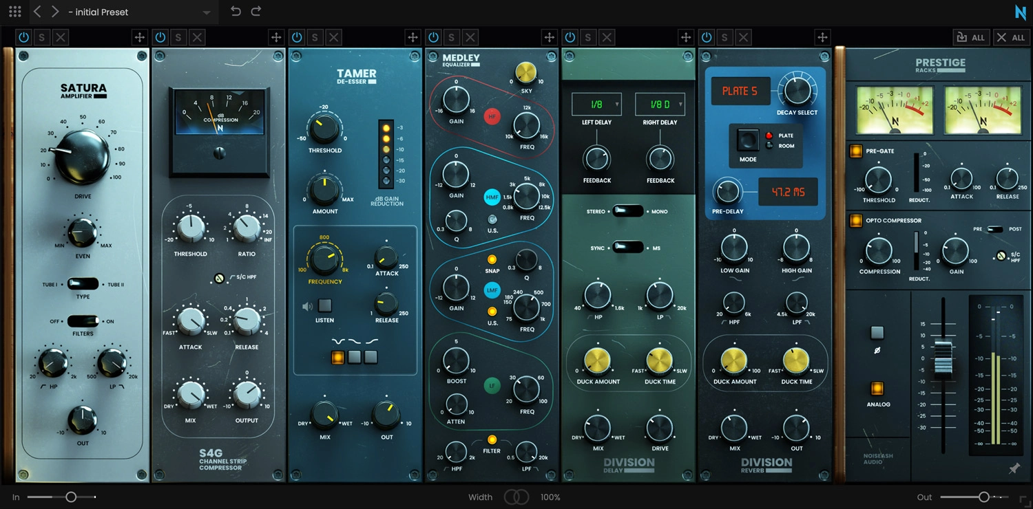 NoiseAsh Audio Prestige Racks v1.0.2 8个经典模块组合插件